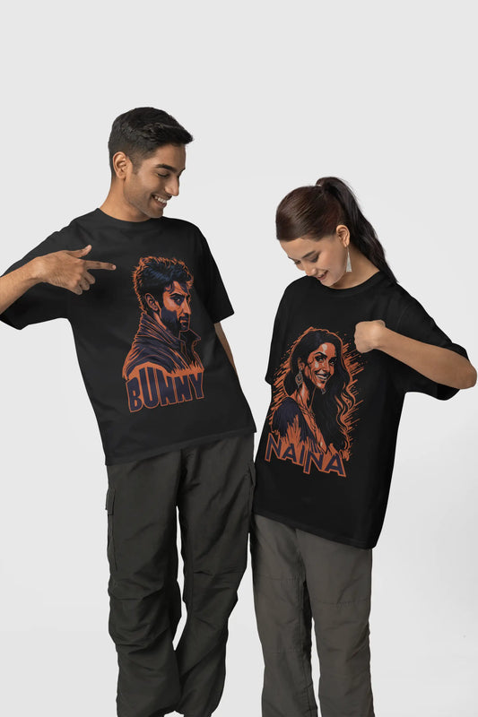 Graphic Printed T-Shirt - Bunny And Naina