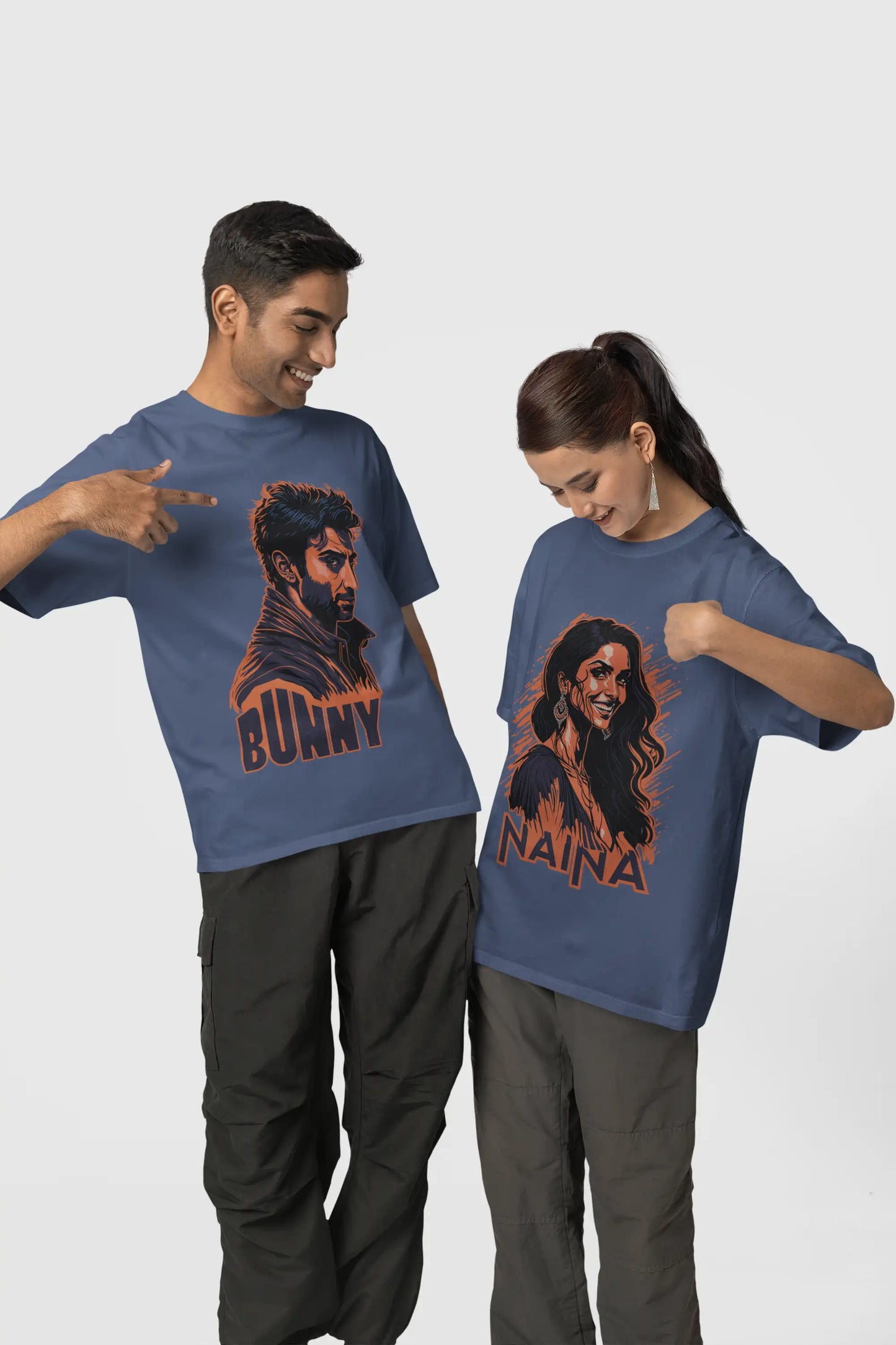 Graphic Printed T-Shirt - Bunny And Naina