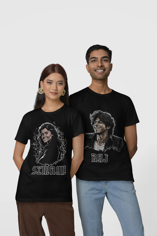 Graphic Printed T-Shirt - Raj And Simran