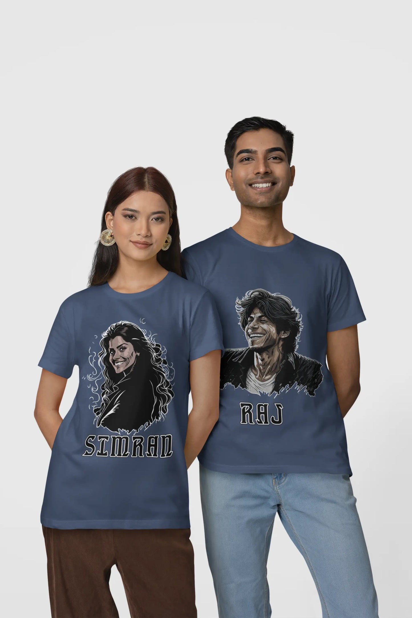 Graphic Printed T-Shirt - Raj And Simran