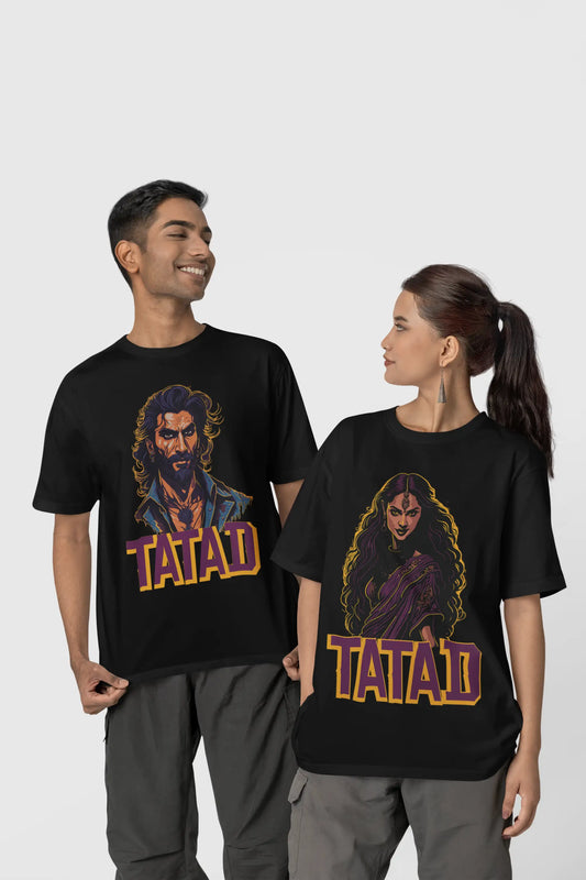 Graphic Printed Oversized T-Shirt - Tatad Tatad