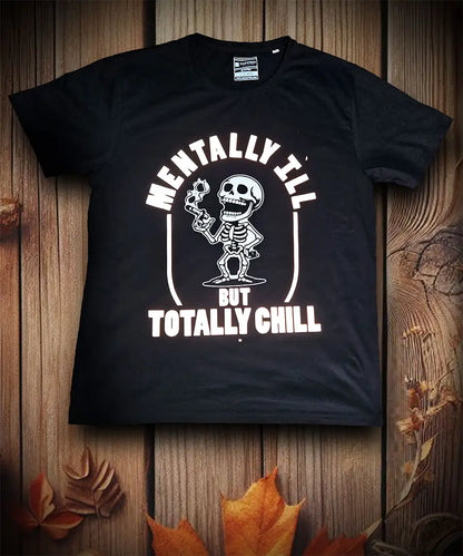 Mentally Ill - Metal Reflective And Puff Print