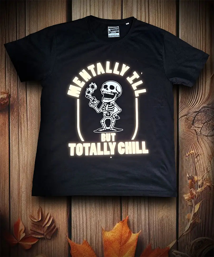 Mentally Ill - Metal Reflective And Puff Print